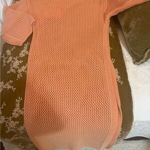 YFB Peach Cotten Knit maxi Dress